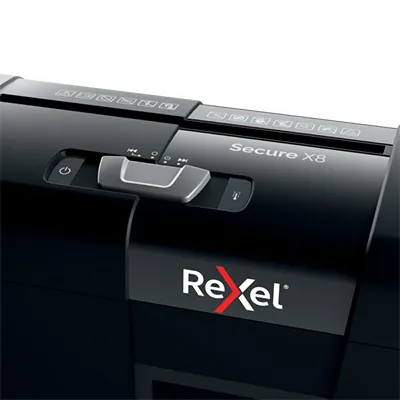 Destructeur de documents Rexel Secure X8 coupe croisée DIN P4 8 feuilles 14L – Broyeur papier - Destructeurs de documents-6
