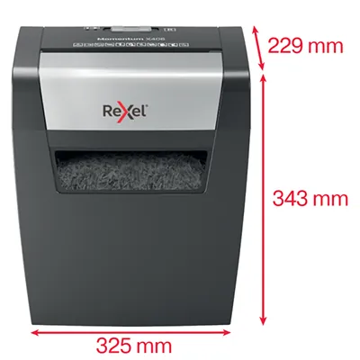Destructeur de documents Rexel Momentum X406 coupe croisée DIN P4 6 feuilles 15L – Broyeur papier - Destructeurs de documents-3