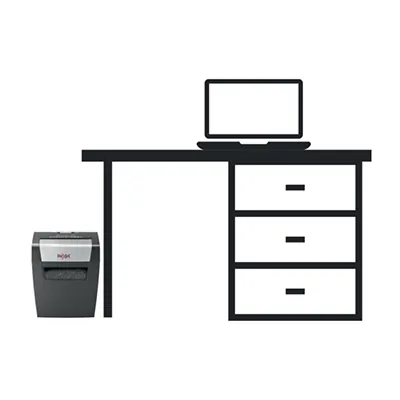 Destructeur de documents Rexel Momentum X406 coupe croisée DIN P4 6 feuilles 15L – Broyeur papier - Destructeurs de documents-6
