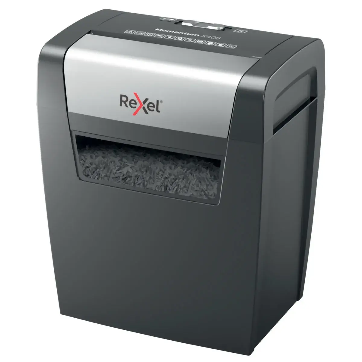 Destructeur de documents Rexel Momentum X406 coupe croisée DIN P4 6 feuilles 15L – Broyeur papier - Destructeurs de documents