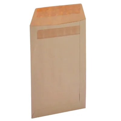 Pochette C5 kraft brun sans fenêtre La Couronne 162 x 229 mm 90g – Boîte de 500 - Enveloppes blanches, Enveloppes kraft-4