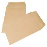 Pochette C5 kraft brun sans fenêtre La Couronne 162 x 229 mm 90g – Boîte de 500 - Enveloppes blanches, Enveloppes kraft