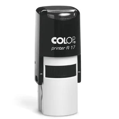 Tampon personnalisé ø 17 mm Colop Printer R17, 2 à 3 lignes - Tampon encreur rond personnalisé - Tampons personnalisés