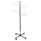 Présentoir sacs antivol 4 bras - H 160 cm - Portants à vêtements spéciaux