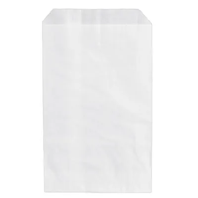 Sachet papier kraft blanc 25 x 42 cm - Sachet plat - Lot de 500 - Sachets papier blanc