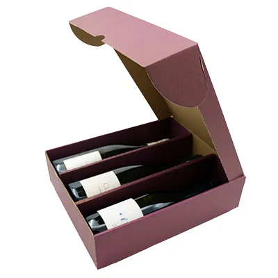 Boîtage 3 bouteilles - Coffrets pour bouteilles de vin, Boîtes pour bouteilles de vin-3