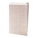 Pochette cadeau couché blanc origami cuivre 70g/m² 12+4,5x19,5 cm – Paquet de 250 - Pochettes cadeaux à motifs