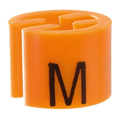 Marque taille M orange ø 1,3 cm - Indicateur de taille pour cintre - Paquet de 100 - Marques taille pour cintres