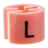 Marque taille L rose ø 1,3 cm - Indicateur de taille pour cintre - Paquet de 100 - Marques taille pour cintres