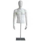 Buste homme finition laquée + piétement métal - Bustes mannequins hommes