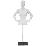 Buste femme finition laquée + piétement métal - Bustes mannequins femmes