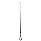 Tige aluminium naturel avec anneau pour rail horizontal L 62 à 113 cm pour expo - Noir - Câbles et cimaises