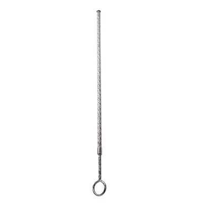 Tige aluminium naturel avec anneau pour rail horizontal L 62 à 113 cm pour expo - Gris - Câbles et cimaises