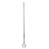 Tige aluminium naturel avec anneau pour rail horizontal L 62 à 113 cm pour expo - Gris - Câbles et cimaises