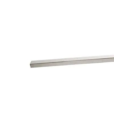 Barre de charge L 300 cm section 30 x 15 mm métal - Barre de charge pour gondole magasin - Chrome - Barres de charge