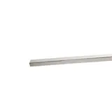 Barre de charge L 300 cm section 30 x 15 mm métal - Barre de charge pour gondole magasin - Chrome - Barres de charge