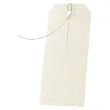 Étiquette américaine avec fil de fer 120 x 57 mm Apli – Étiquette bijouterie - Crème - Boîte de 1000 - Étiquettes à trou