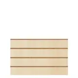 Panneau rainuré Érable, entraxe 15 cm - Ligne Memphis