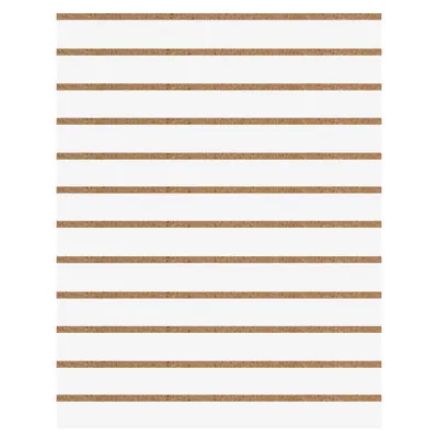 Panneau rainuré Blanc Craie, entraxe 10 cm - Ligne Memphis