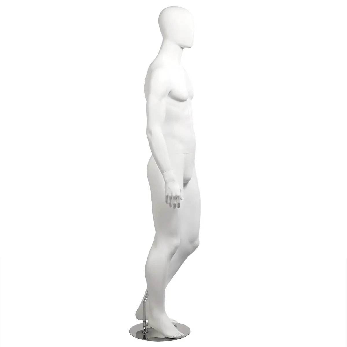 Mannequin homme, finition mate H 184 cm Fibre de verre - Blanc mat - Mannequins hommes-2