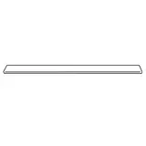 Couvercle de gondole - Ligne Store blanc pas de 25 mm