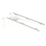 Consoles inclinables pour tablettes bois ou verre pas de 25 mm - Ligne Store blanc pas de 25 mm