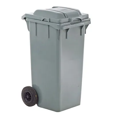 Conteneur 240 litres gris PE-HD - Poubelles professionnelles