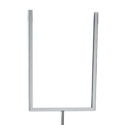 Porte affiche A4 vertical pour bac soldeur demi-sphère plexi transparent - Porte étiquette A4 pour bac de fouille - Bacs soldeurs, Bacs de fouille