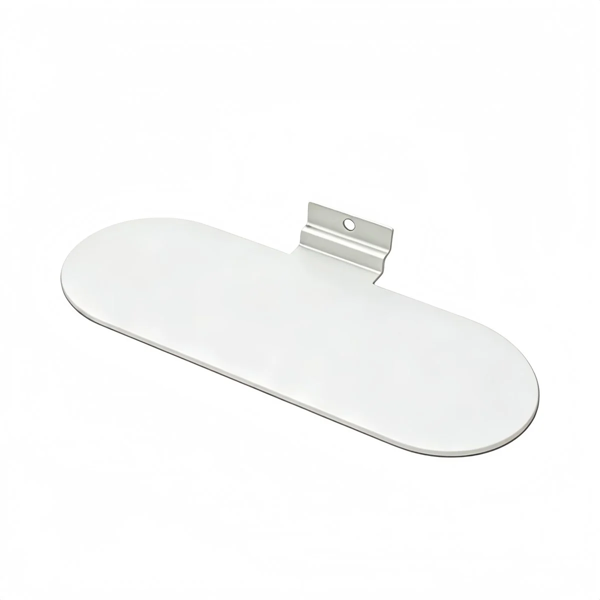 Tablette chaussure en tôle pour panneau rainuré 25 x 10 cm – Présentoir chaussure mural - Blanc - Porte-chaussures, Supports chaussures