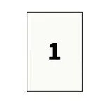 Étiquette adhésive blanche multi-usages A4 210 x 297 mm - Étiquette à imprimer – Boîte de 100 - Étiquettes adhésives neutres-3