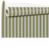 Papier cadeau kraft à rayures violet / vert – Papier cadeau pro - Rouleau de 70 cm x 50 m - Papiers cadeaux kraft à motifs