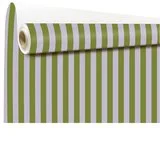Papier cadeau kraft à rayures violet / vert – Papier cadeau pro - Rouleau de 70 cm x 50 m - Papiers cadeaux kraft à motifs