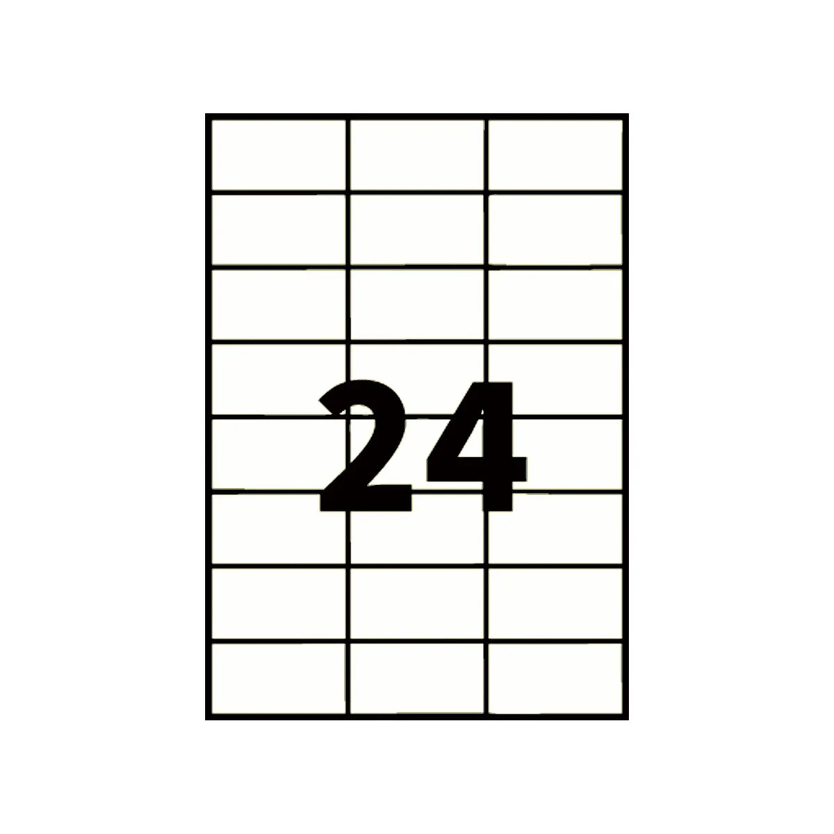 Étiquette adhésive blanche multi-usages 70 x 37 mm – Étiquette à imprimer – Boîte de 2400 - Étiquettes adhésives neutres