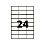 Étiquette adhésive blanche multi-usages 70 x 37 mm – Étiquette à imprimer – Boîte de 2400 - Étiquettes adhésives neutres
