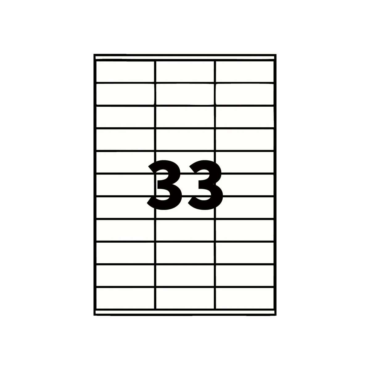 Étiquette adhésive blanche multi-usages 70 x 25 mm – Étiquette à imprimer – Boîte de 3300 - Étiquettes adhésives neutres