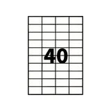 Étiquette adhésive blanche multi-usages 52,5 x 29,7 mm – Étiquette à imprimer – Boîte de 4000 - Étiquettes adhésives neutres