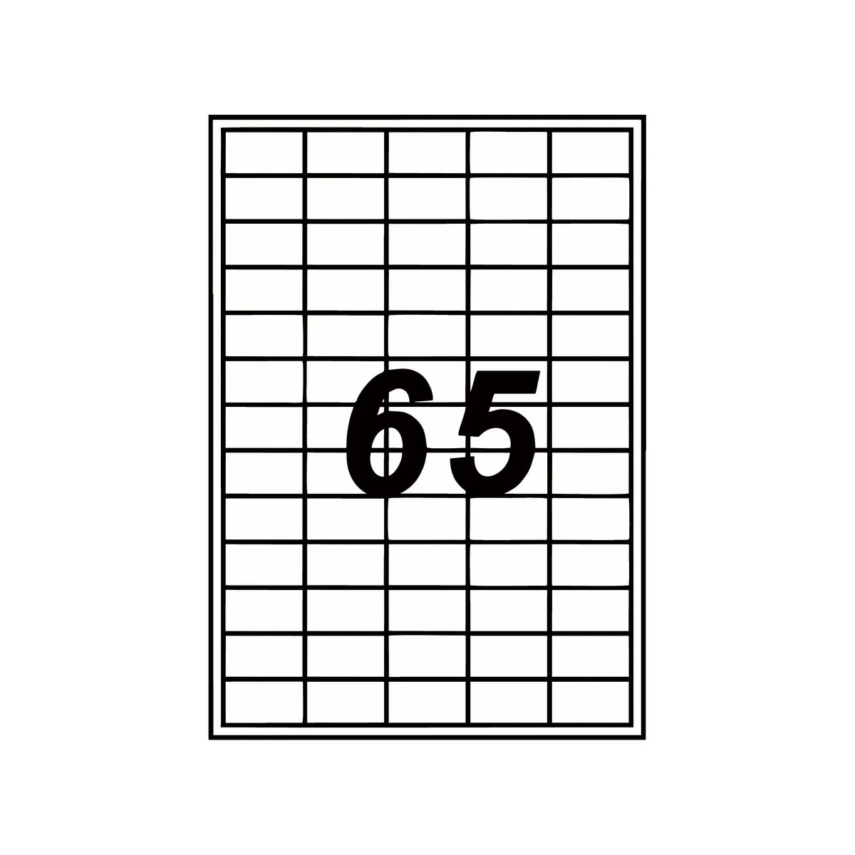 Étiquette adhésive blanche multi-usages 38,1 x 21,2 mm – Étiquette à imprimer – Boîte de 6500 - Étiquettes adhésives neutres