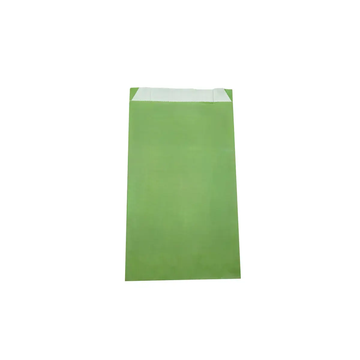 Pochette cadeau kraft vergé vert amande 12 x 4,5 x 21 cm - Sachet kraft - Lot de 250 - Pochettes cadeaux unies