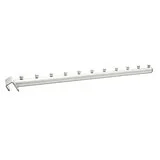 Bras perroquet blanc L 44 cm 11 picots pour barre de charge - Bras pour barre de charge
