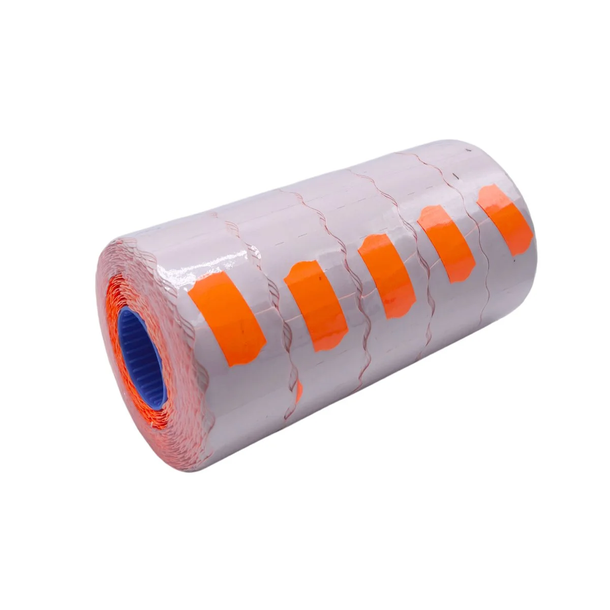 Étiquette orange fluo 26 x 12 mm adhésive pour étiqueteuse - 10 rouleaux de 1500 - Étiquettes pour étiqueteuses-2