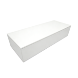 Podium vitrine bois blanc 120 x 50 x 25 cm - Socle vitrine - Podium de présentation magasin - Podiums de présentation, Présentoirs 3 niveaux
