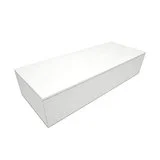 Podium vitrine bois blanc 120 x 50 x 25 cm - Socle vitrine - Podium de présentation magasin - Podiums de présentation, Présentoirs 3 niveaux