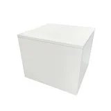 Podium colonne bois blanc 50 x 50 x 40 cm - Podium cube - Podium de présentation magasin - Podiums de présentation, Présentoirs 3 niveaux