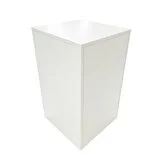 Podium colonne bois blanc 50 x 50 x 70 cm - Podium cube - Podium de présentation magasin - Podiums de présentation, Présentoirs 3 niveaux