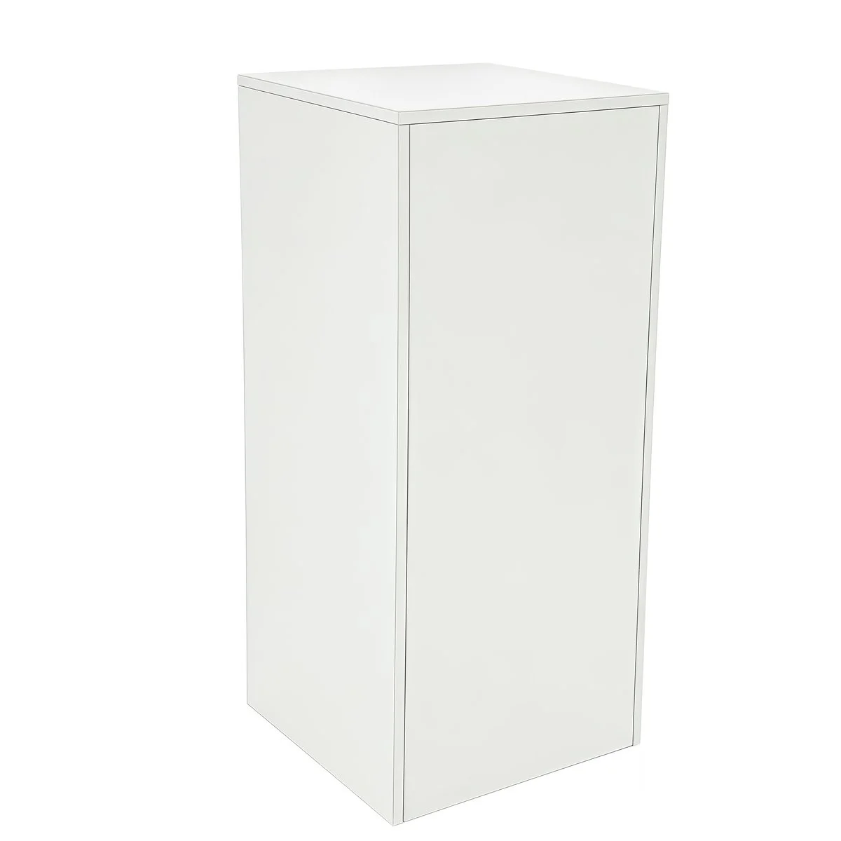 Podium colonne bois blanc 40 x 40 x 90 cm - Podium cube - Podium de présentation magasin - Podiums de présentation, Présentoirs 3 niveaux