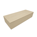 Podium vitrine chêne 120 x 50 x 25 cm - Socle vitrine - Podium de présentation magasin - Podiums de présentation, Présentoirs 3 niveaux