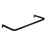 Barre guidon de penderie noire sablée L 133 x P 35 cm, pas de 25, pour barre de charge - Ligne Store noir pas de 25 mm