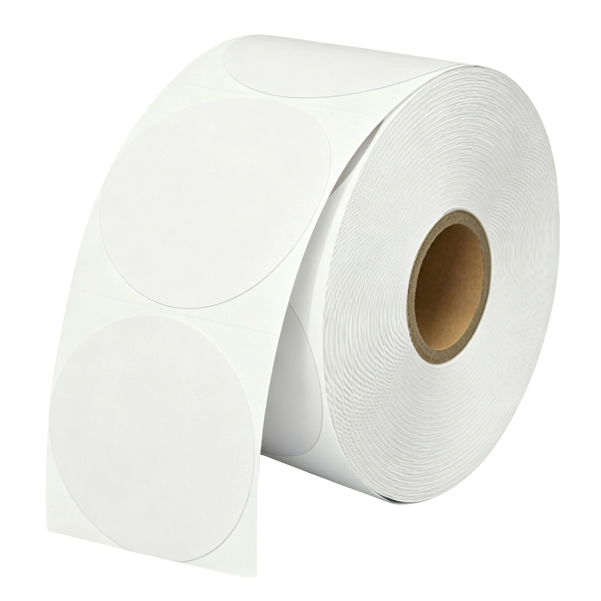 Étiquette papier thermique autocollante ø 40 mm – Étiquette thermique adhésive pour imprimante – Blanc - Rouleau de 800 - Imprimantes Étiquettes