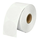 Étiquette papier thermique autocollante ø 40 mm – Étiquette thermique adhésive pour imprimante – Blanc - Rouleau de 800 - Imprimantes Étiquettes