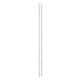 Échelle murale métal blanc sablé 240 cm – Crémaillère pour accessoires de panneaux rainurés - Échelles Wall